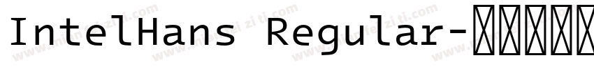 IntelHans Regular字体转换